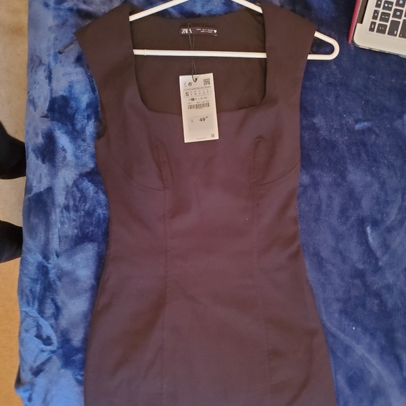 Brand NEW (NWT) Zara Black Dress - Picture 6 of 14